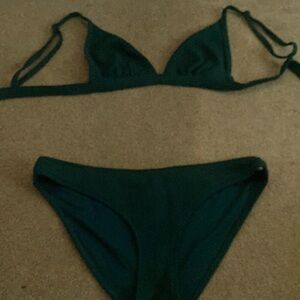 dark green bikini